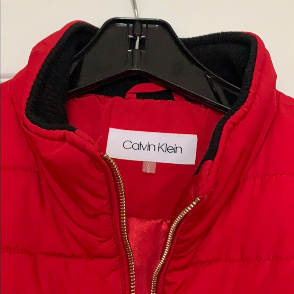 Ladies Calvin Klein Red Vest Sz L